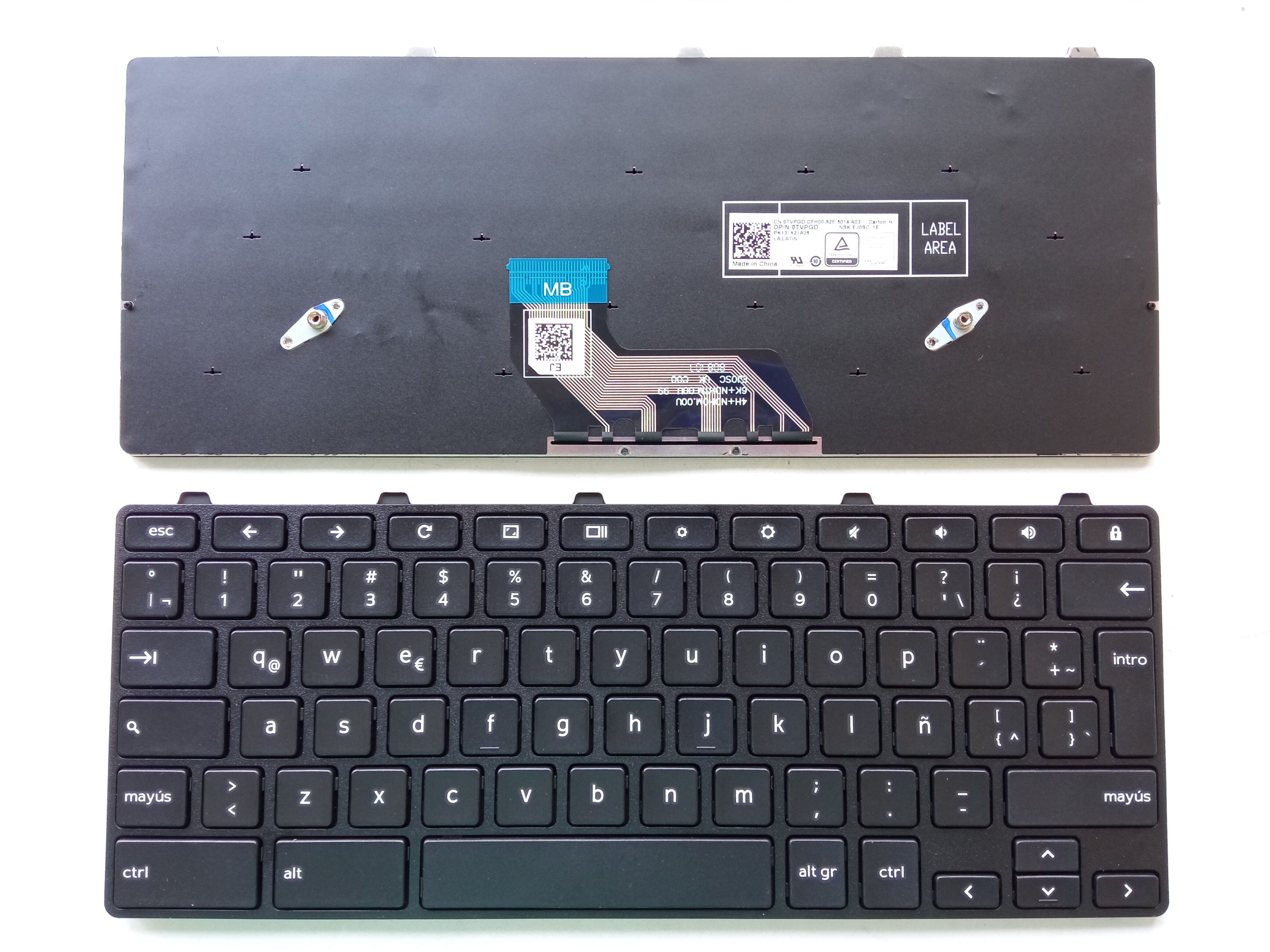 Picture of New Replacement Laptop Keyboard For DELL 3180 Google version with lock BLACK FRAME BLACK LA Layout